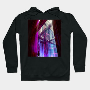 digital landscape Hoodie